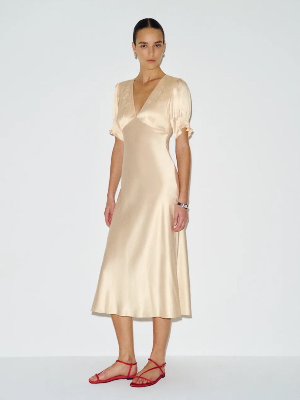 Reformation Sacha Silk Dress